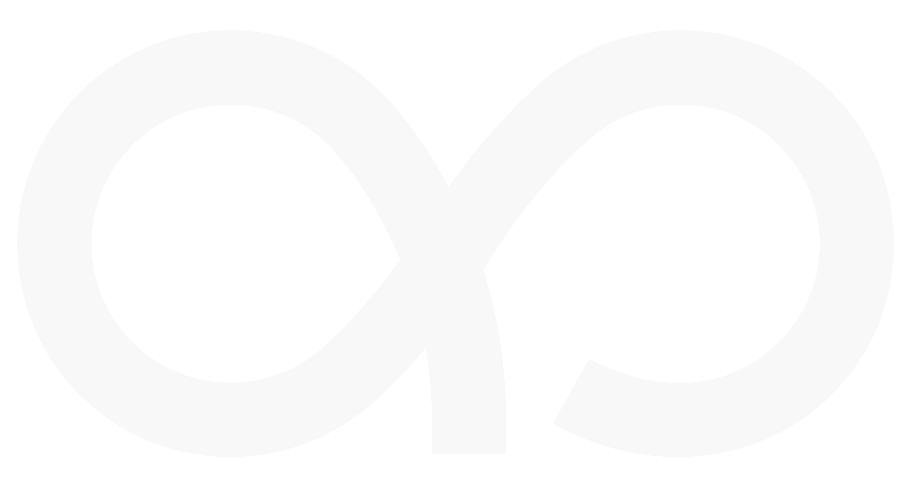 The Kritsnam infinity mark — a black interlocked-loop logo that reads as an infinity symbol crossed with a leaf, representing the whole water cycle rather than any single sample.